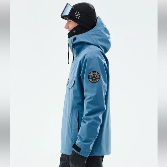 DOPE Blizzard Snowboard Jacket Men Blue Steel NWT SIZE S - Picture 5 of 10